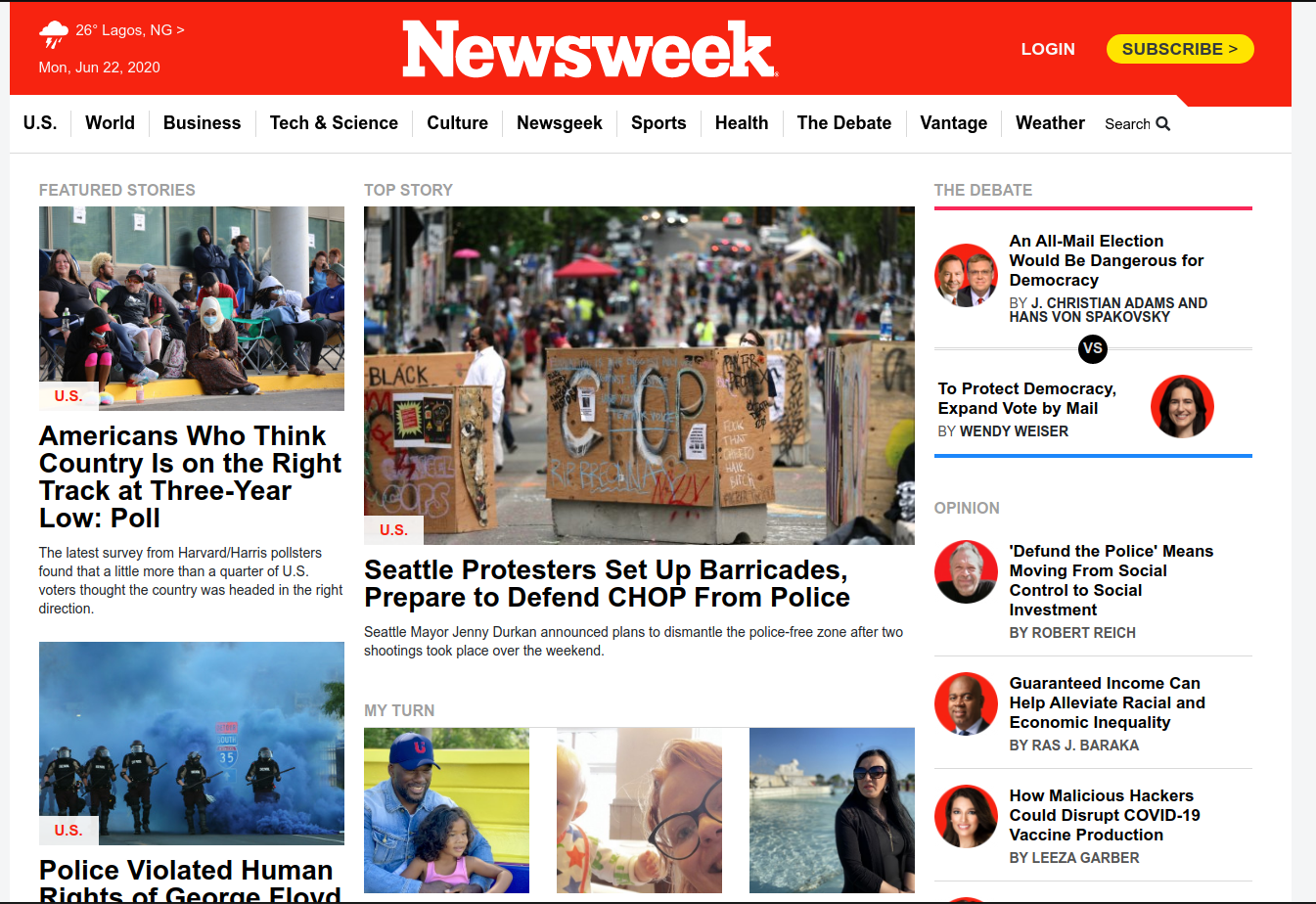 NEWSWEEK CLONE